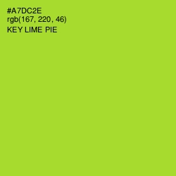 #A7DC2E - Key Lime Pie Color Image